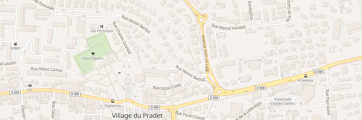Plan du 126 Rue Hector Berlioz au Pradet