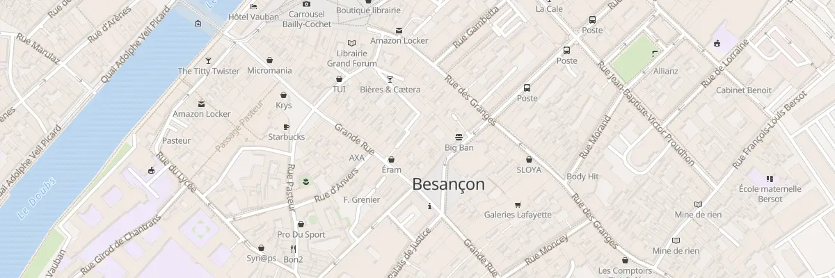 Plan du 51 Gr Grande Rue à Besançon