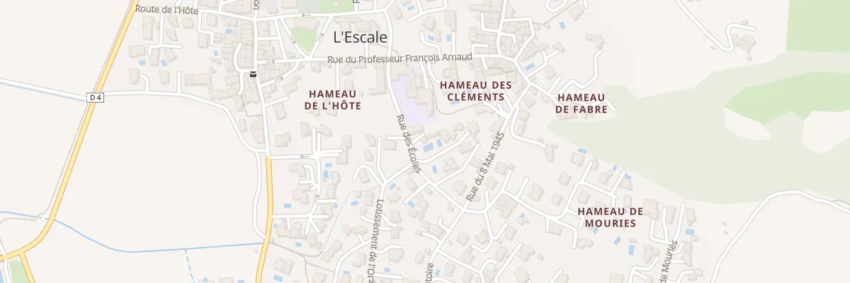 Plan du 3 Rue des Écoles à L’Escale