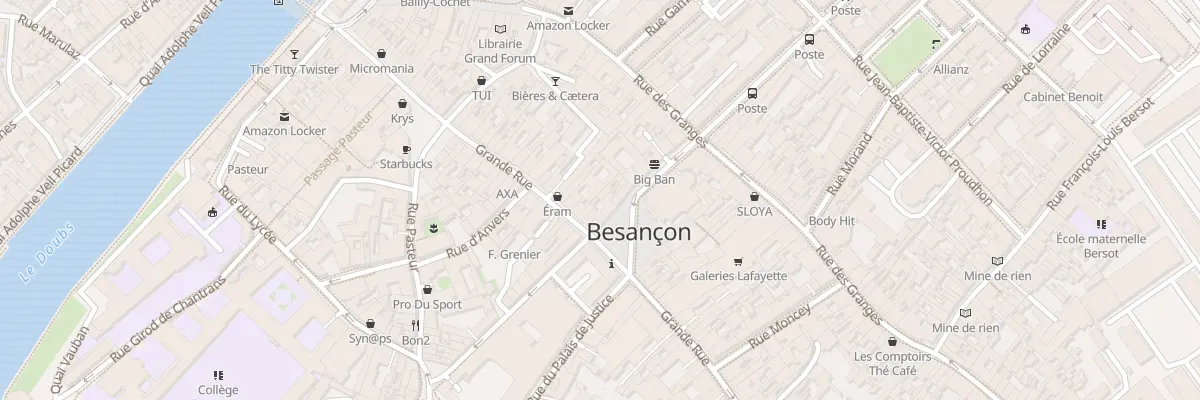 Plan du 57 Gr Grande Rue à Besançon