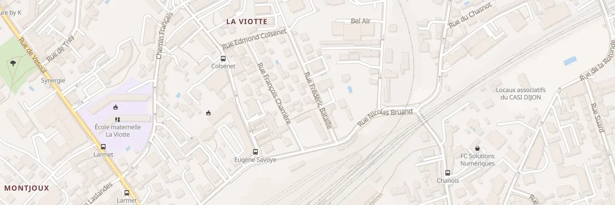 Plan du 9 Rue Frédéric Bataille à Besançon