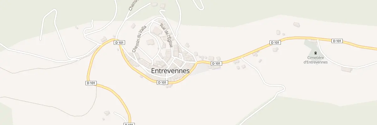 Plan du 5061 Le Village à Entrevennes