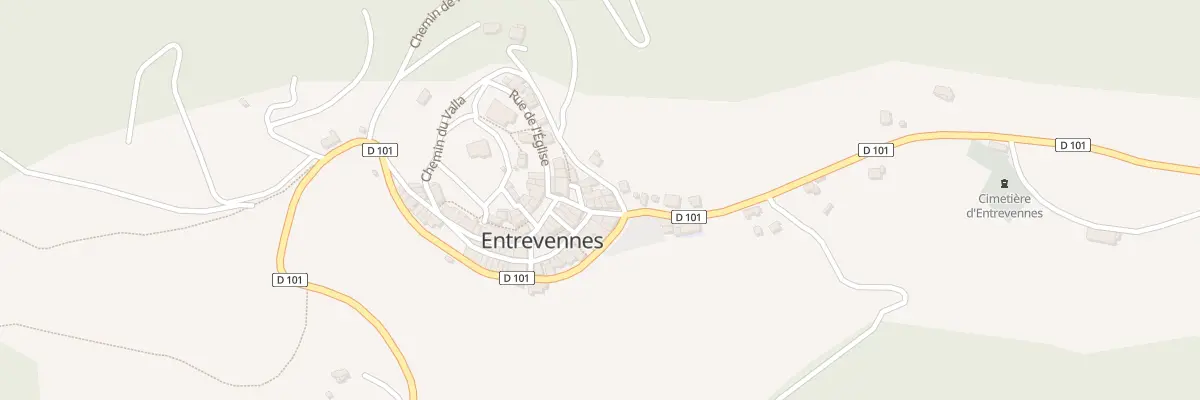 Plan du 7045 Le Village à Entrevennes