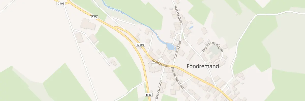 Plan du 2 Rue du Moulin à Fondremand