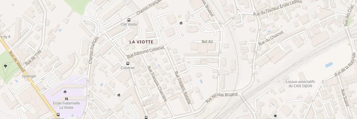 Plan du 6 Rue Frédéric Bataille à Besançon