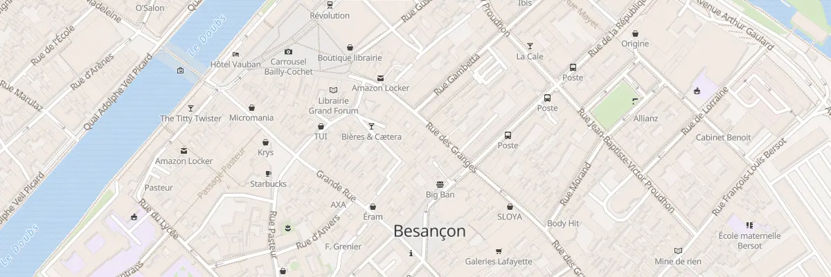 Plan du 14 Rue des Granges à Besançon