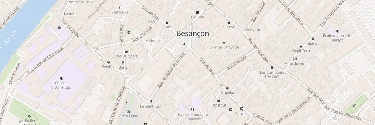 Plan du 56 Grande-rue à Besançon