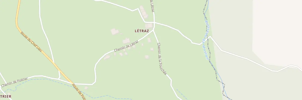 Plan du 5093 Letraz à Chavannaz