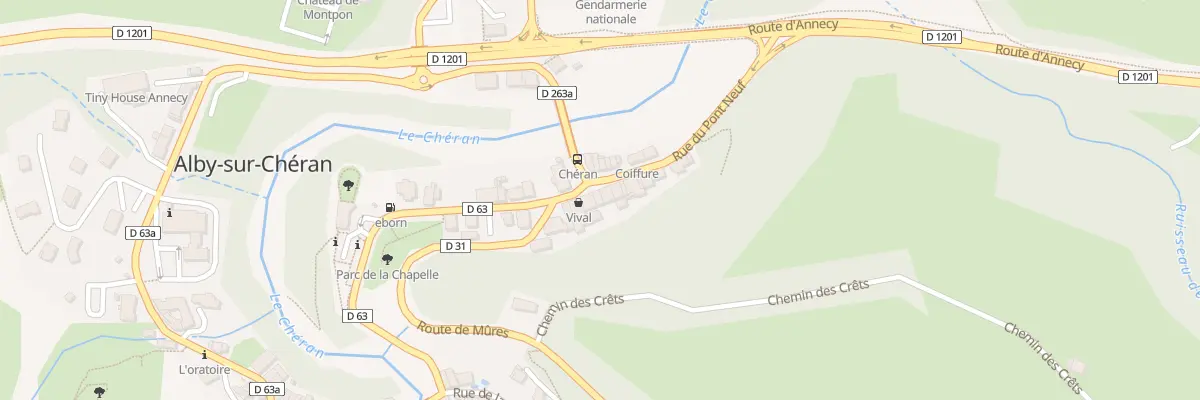 Plan du 180 Rue du pont neuf à Alby-sur-Chéran