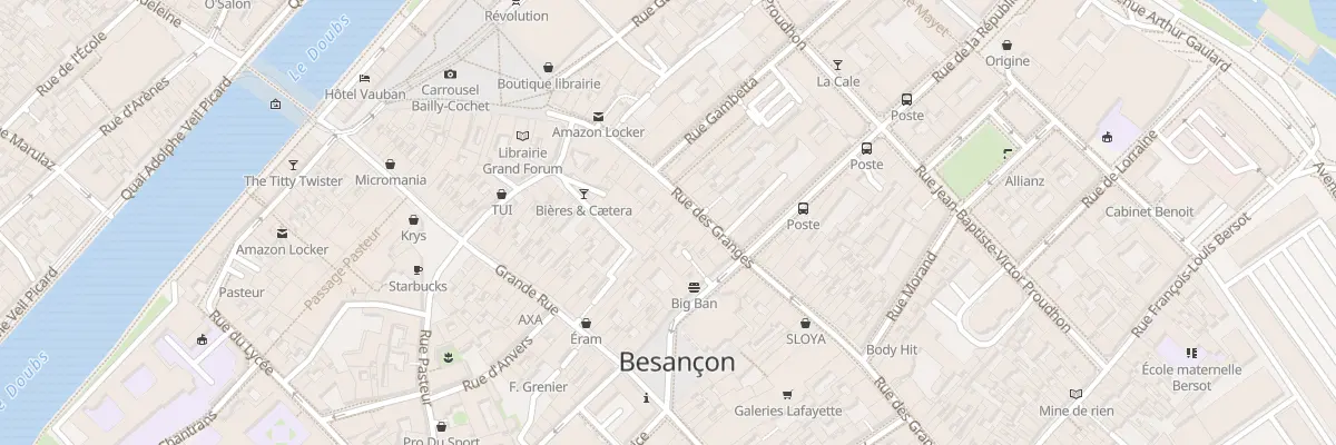 Plan du 16 Rue des Granges à Besançon