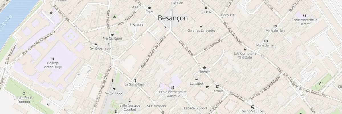 Plan du 64 Grande-Rue à Besançon