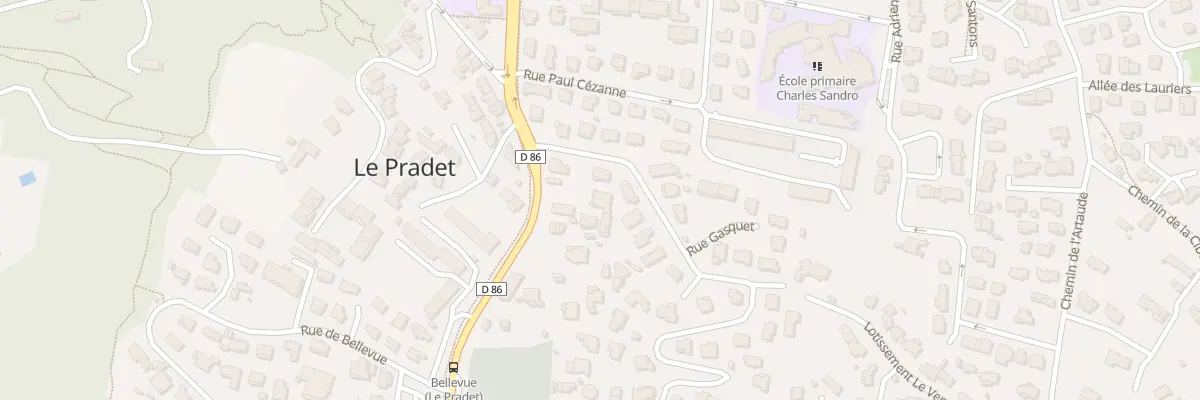 Plan du 73 Bd de Lattre de Tassigny au Pradet