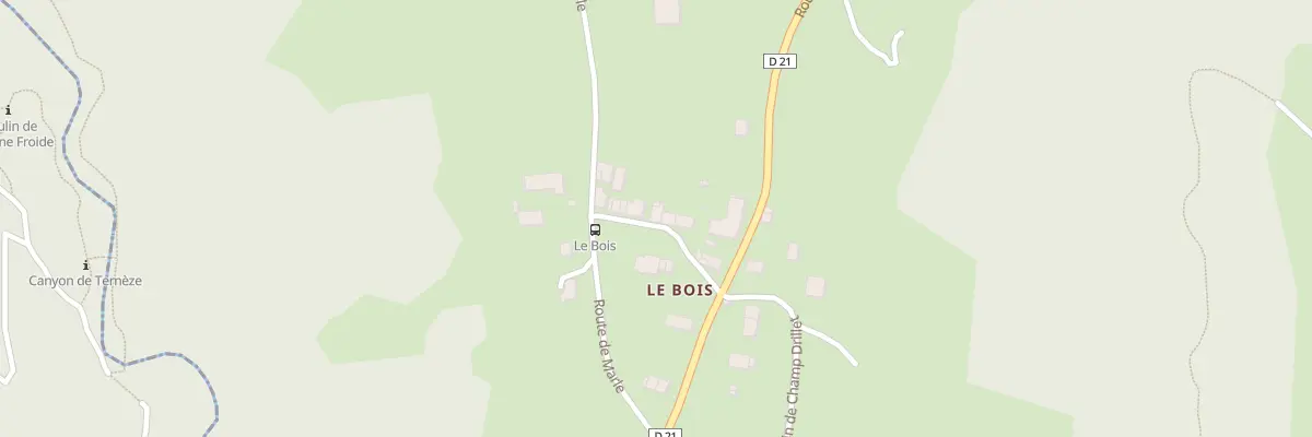 Plan du 70 Che du Bois à Puygros