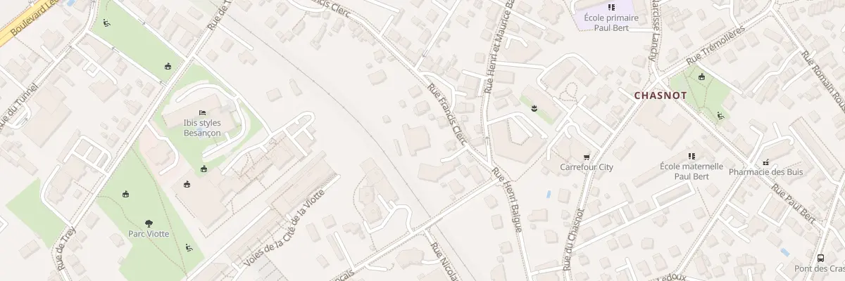 Plan du 3B Rue Francis Clerc à Besançon
