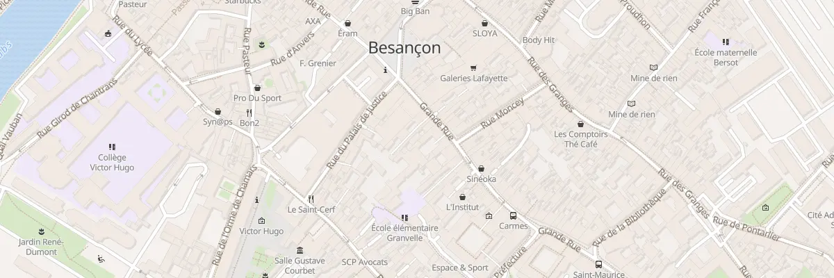Plan du 66 Grande-Rue à Besançon