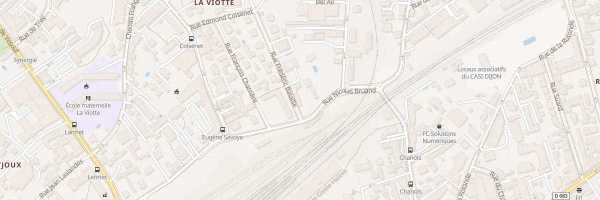 Plan du 13F Rue Nicolas Bruand à Besançon
