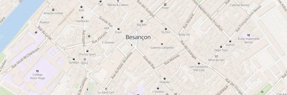 Plan du 63 Gr Grande Rue à Besançon