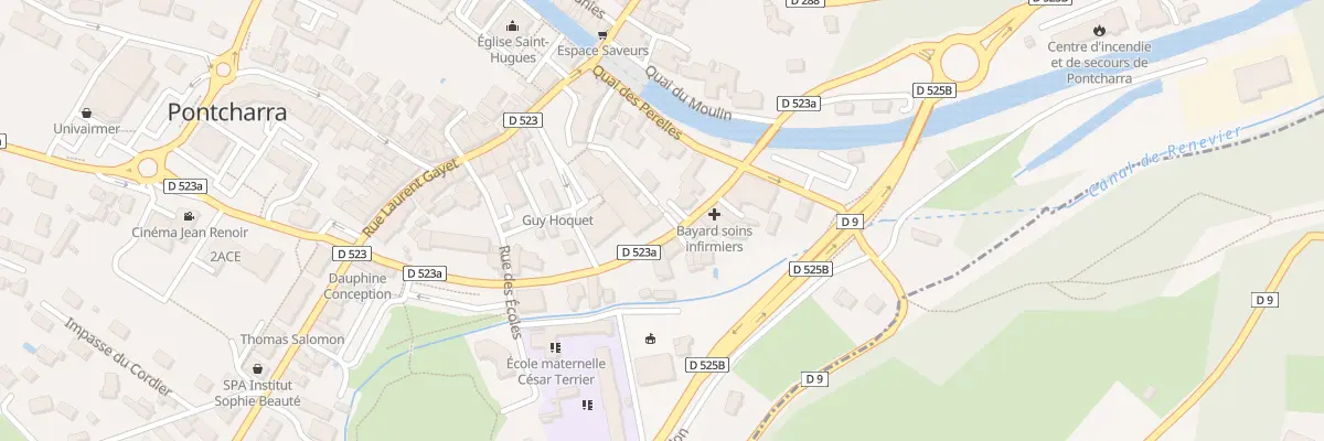 Plan du 250 Rue des Alpes à Pontcharra
