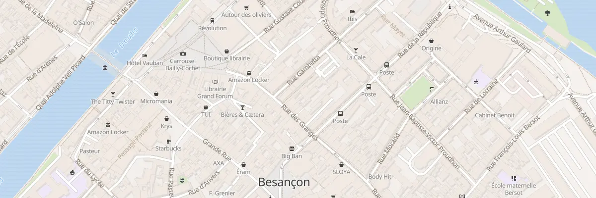 Plan du 17 Rue des Granges à Besançon