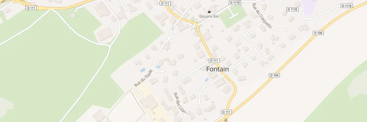Plan du 1 Rue du Stade à Fontain