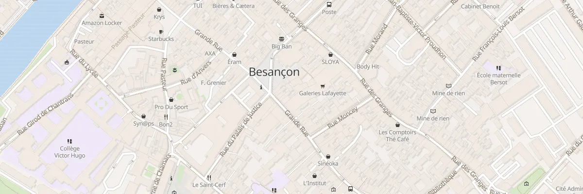Plan du 67 Gr Grande Rue à Besançon
