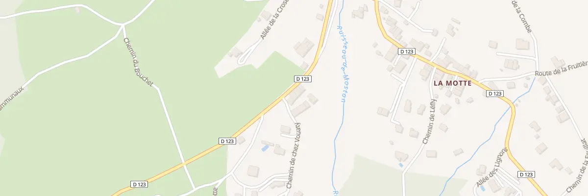 Plan du 5125 La Motte à Cernex