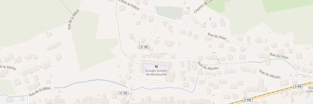 Plan du 9103 Rue du Bois le Prêtre à Montauville