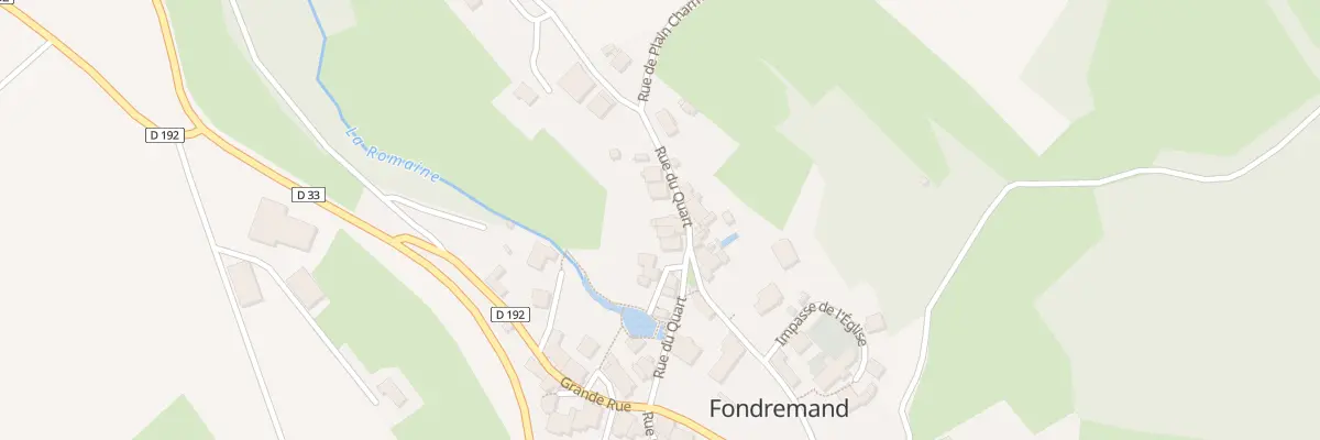 Plan du 13 Rue du Quart à Fondremand
