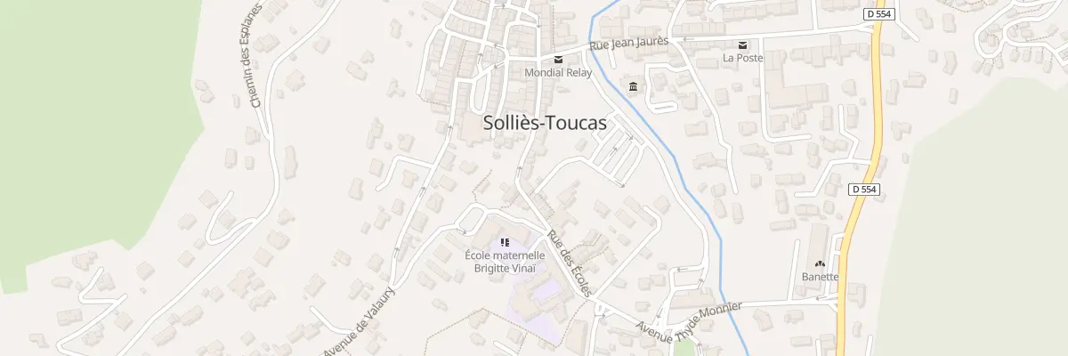 Plan du 22 Rue des Ecoles à Solliès-Toucas
