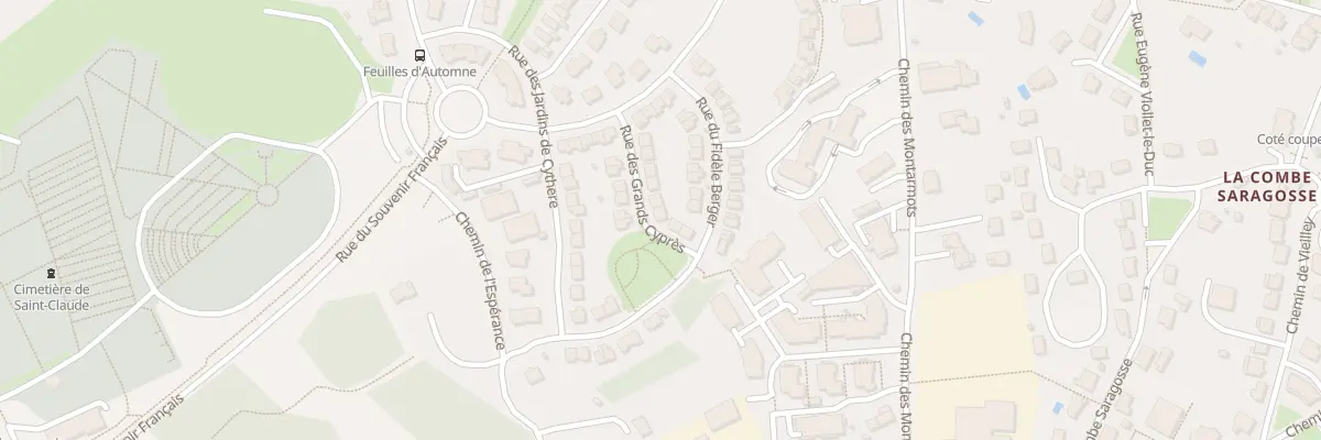 Plan du 6 Rue des Grands Cyprès à Besançon