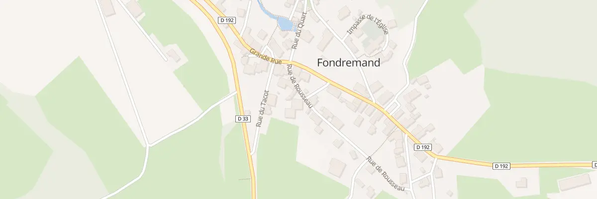 Plan du 8 Rue de Rousseau à Fondremand