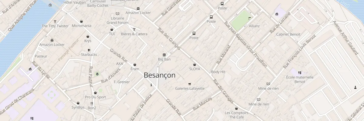 Plan du 34 Rue des Granges à Besançon
