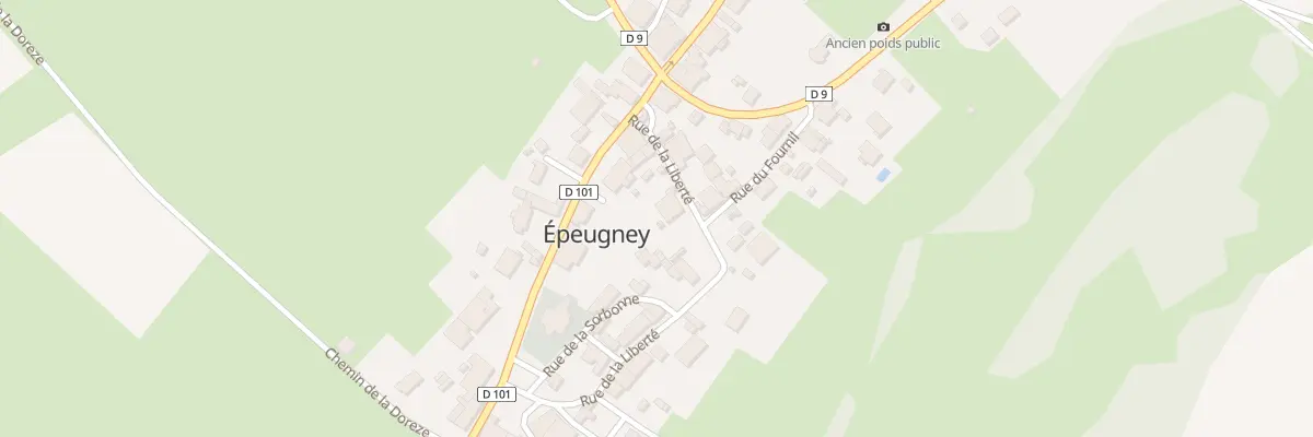 Plan du 6 Rue de la Liberté à Épeugney
