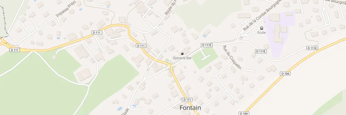 Plan du 1 Rue de l’école à Fontain
