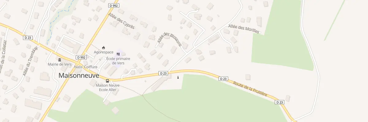 Plan du 50 Rte de chez Jeantet à Vers