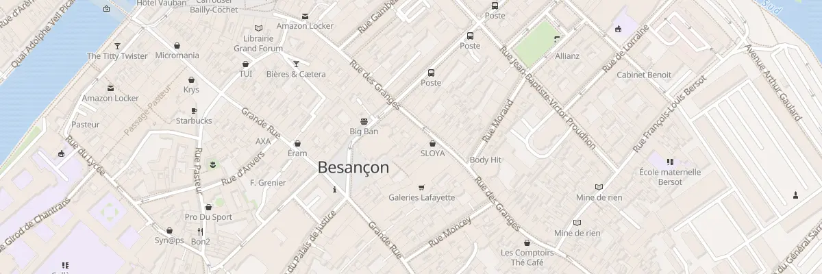 Plan du 36 Rue des Granges à Besançon
