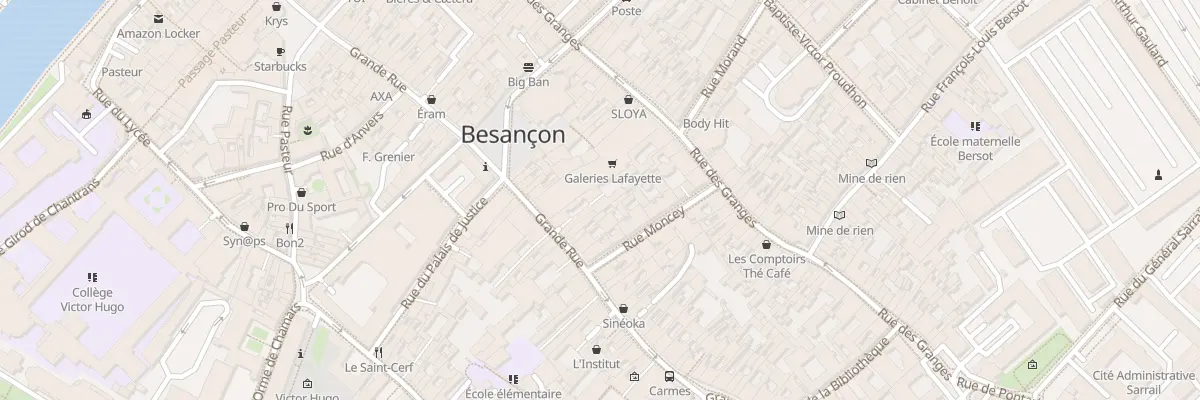 Plan du 73 Gr Grande Rue à Besançon