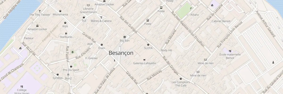 Plan du 38 Rue des Granges à Besançon