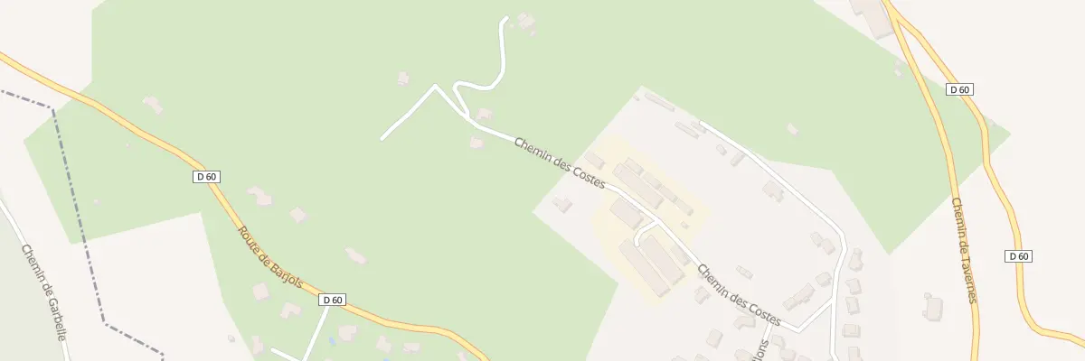 Plan du 335 Che des Costes à Pontevès