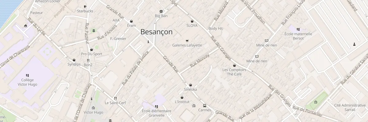 Plan du 793 Gr Grande Rue à Besançon