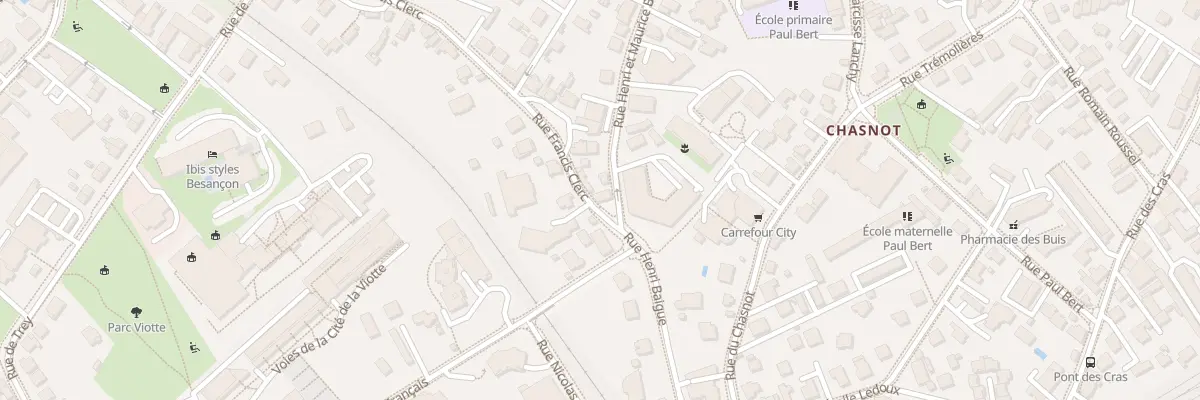 Plan du 2A Rue Francis Clerc à Besançon