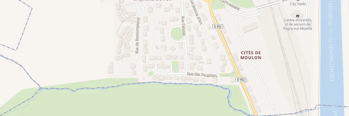 Plan du 6 Rue des Peupliers à Pagny-sur-Moselle