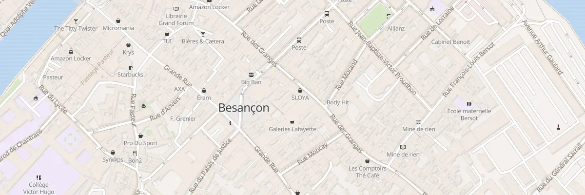 Plan du 40 Rue des Granges à Besançon
