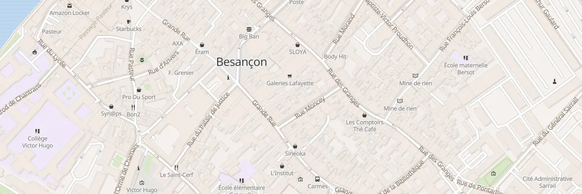 Plan du 77 Grande-Rue à Besançon