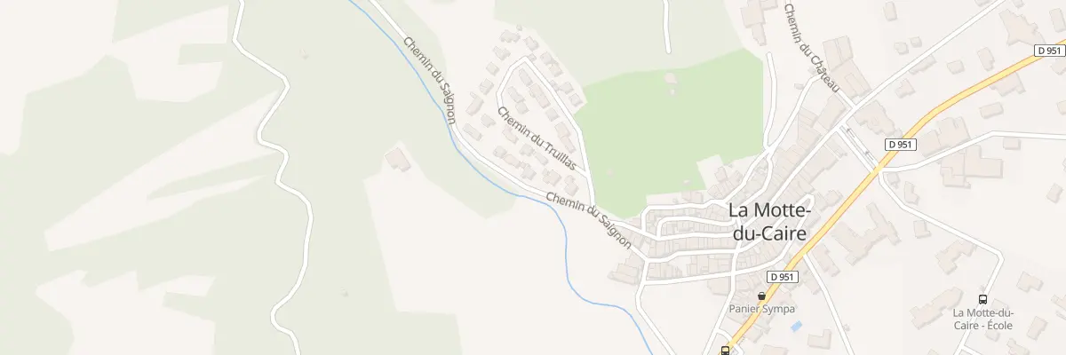Plan du 3 Che du Truillas à La Motte-du-Caire