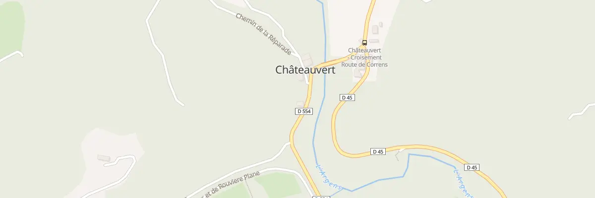 Plan du 5064 Chateauvert à Châteauvert