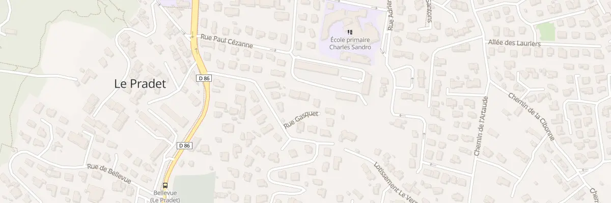 Plan du 9001 Rue Vincent Truc au Pradet