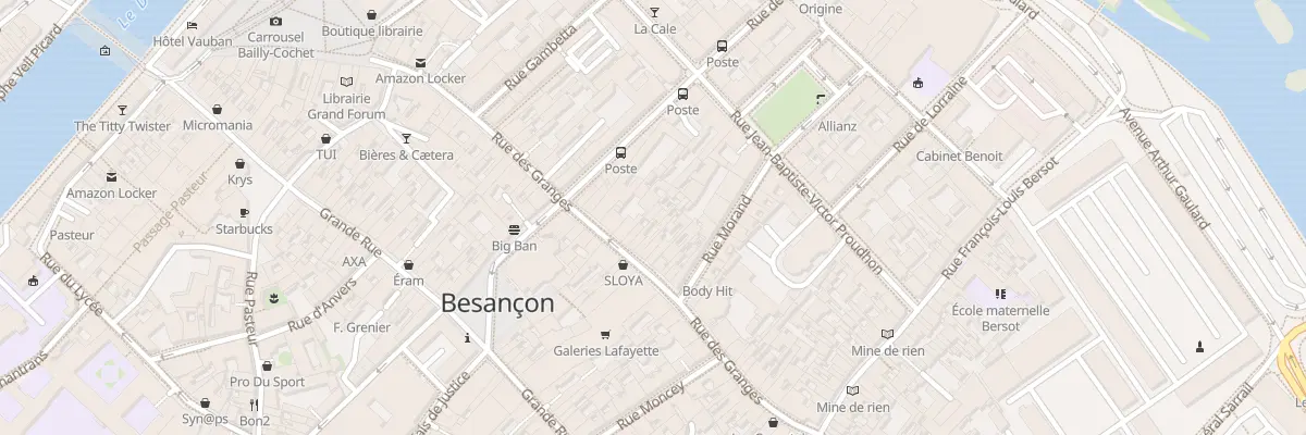Plan du 39 Rue des Granges à Besançon