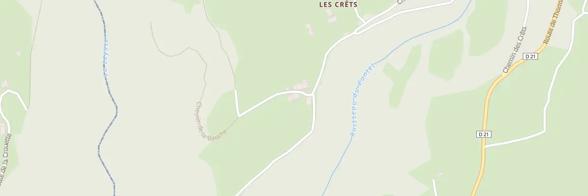 Plan du 693 Che de les Crêts à Thoiry