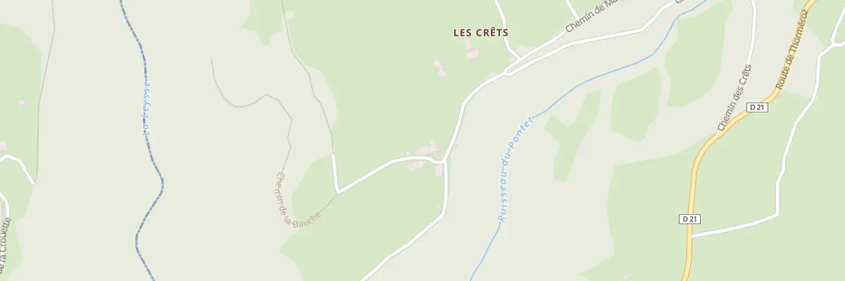 Plan du 684 Che de les Crêts à Thoiry